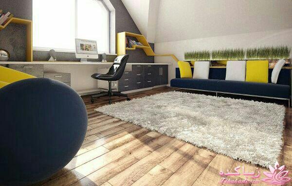 دکوراسیون کرم سرمه ای 